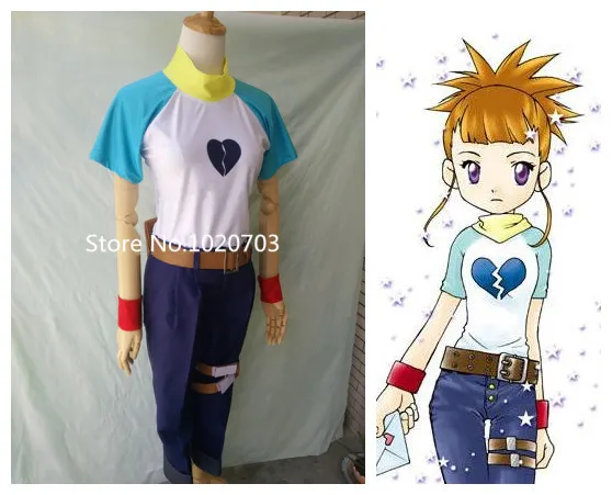 Digimon Adventure Ruki Makino Rika Digimon Queen Cosplay Costume