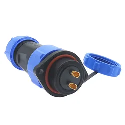 SP2110 Waterproof connector flange SP21 2/3/4/5/7/9/12 Pin IP68 power cable connector Male plug and Femal socket