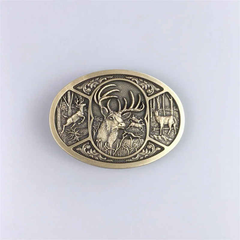 New Vintage Bronze Plated Western Cowboy Cowgirl Oval Belt Buckle also Stock in US Free Shipping