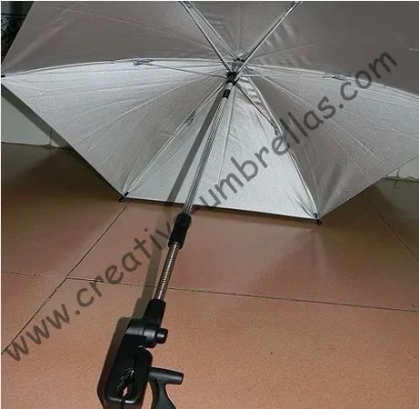 new style Clamp,UV protecting,Baby stroller umbrella,baby car umbrellas,three in one,8mm steel shaft and fiberglass ribs,clip