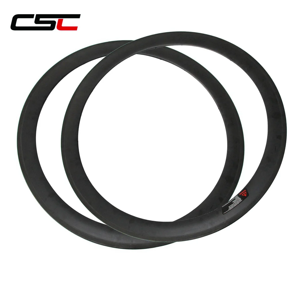 CSC 650C Bicycle Carbon Rim 50mm clincher Type 20.5mm Width Basalt Carbon Wheels Hand Build 20/24H Rims Customized