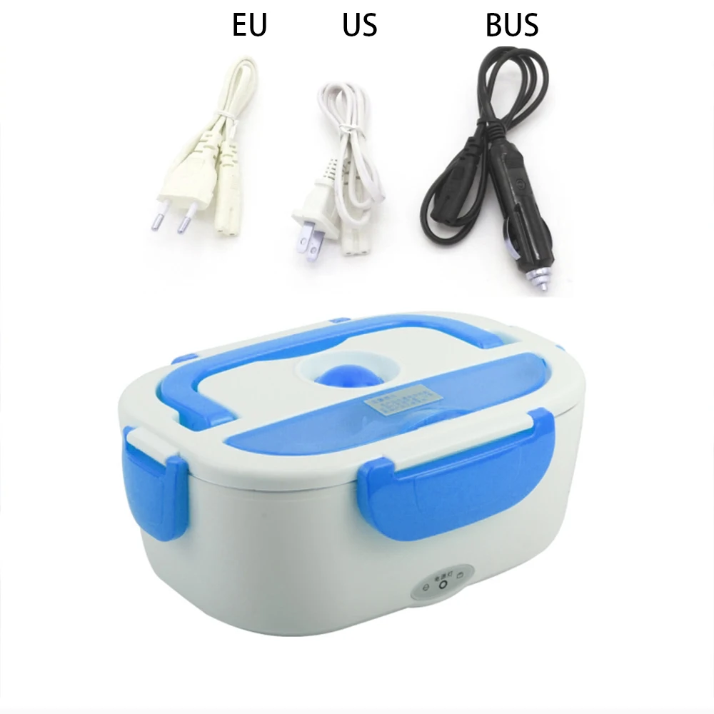 220V Portable Electric Heating Lunch Box Food Container Food Warmer Electric Mini Portable Rice Cooker In House  Dinnerware Sets