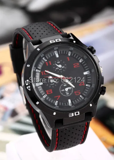 Men sports watches quartz watch F1 racing hot sale fashion male sports stylish silicone watch casual round dial relogios