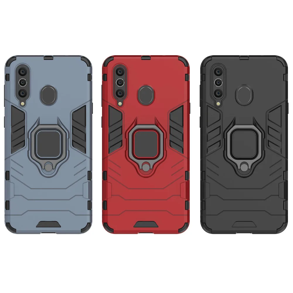 For Samsung Galaxy A9 Pro 2019 Luxury Ring Back Cover Stand Armor Case For Samsung A9pro 2019 G887N SM-G887N Full Phone Cases