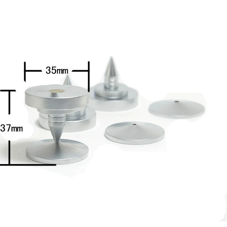 

8 Sets 35mmx37mm Copper Speaker Spike Isolation Spike Stand Foot Speaker Cone Spike Base Pads
