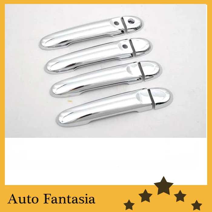 Flexible chrome trim Chrome Door Handle Cover with Keyless Access for Nissan Cube 09-12-Free Shipping