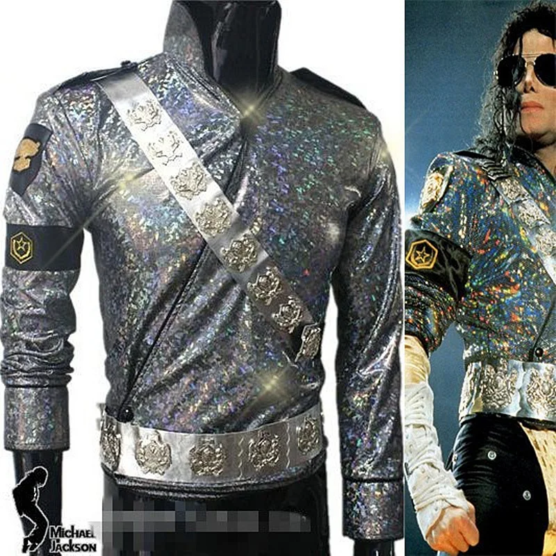 

MJ MICHAEL JACKSON DANGEROUS TOUR JAM JACKET & BELTS SET - Pro Series For Gift Perfomance Imitation Halloween