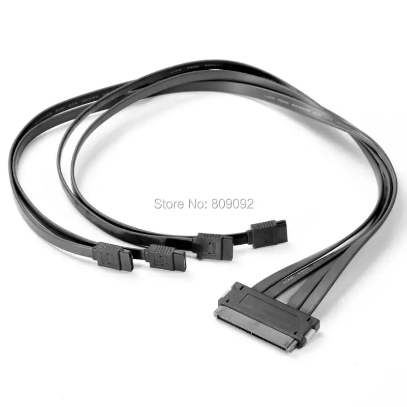 SAS SFF-8484 32Pin to 4 SATA 7Pin Adapter Converter 1 to 4 Splitter SAS Cable for Server Hard Disk Drive HDD