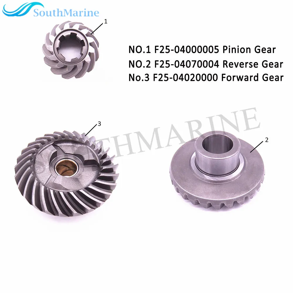 Motor de barco F25-04020000 para a frente engrenagem & F25-04000005 pinhão & F25-04070004 engrenagem reversa para parsun hdx makara 4-stroke f20