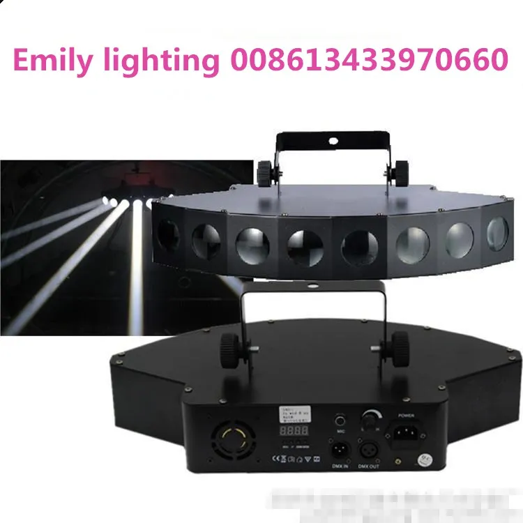 1pc LED Eight heads Effect light for STUDIO club part  stage KTV dance bar liminaires theatre cyclorama illuminacion lighting