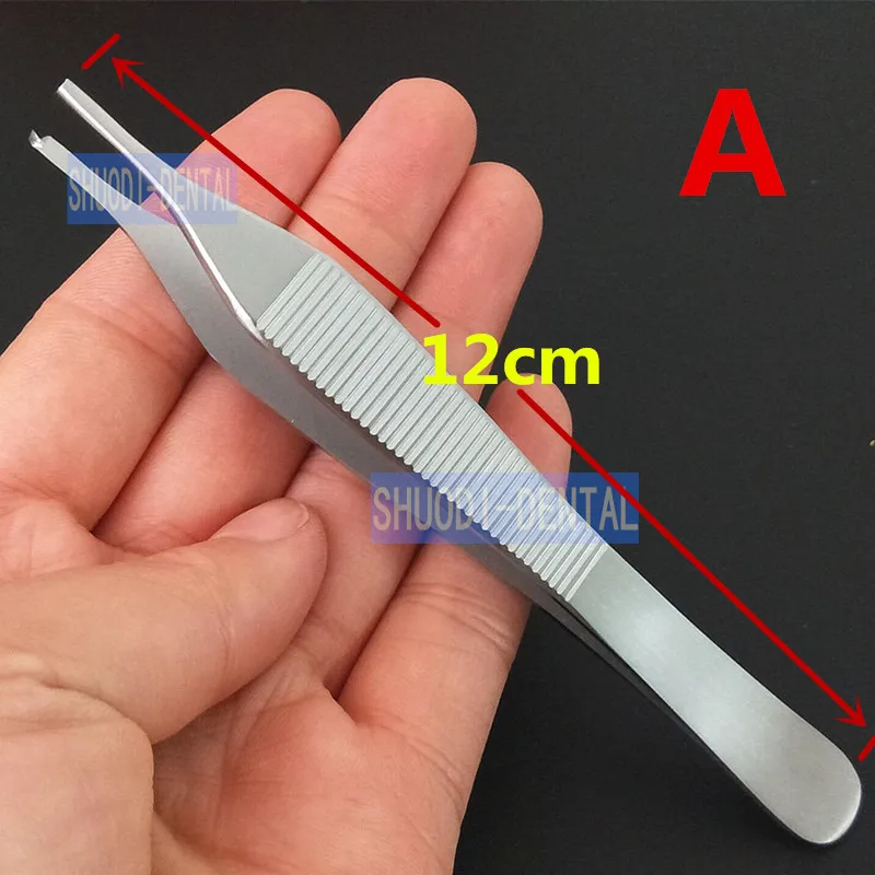 High Quality Dental Surgical Tweezer Toothed Hook Dental Forceps Extraction Hemostat Saw Tooth with Serrated tip Dentist