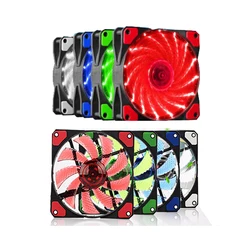 8 models 120mm PC Computer 16dB Ultra Silent 15 LED or 33led Case Fan Heatsink Cooler Cooling pc fan 12CM Fan 12V 3P IDE 4pin