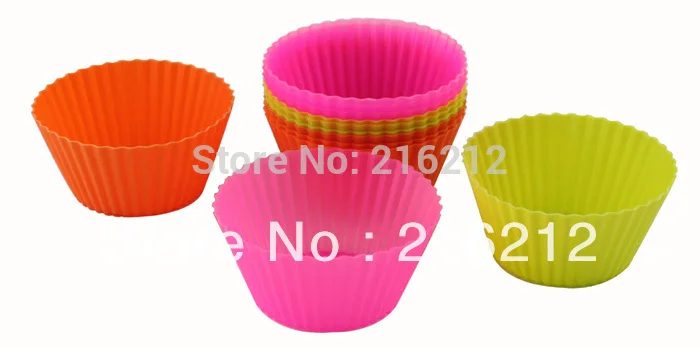 Silicone Muffin Cake Cupcake Cup Cake Mould Case Bakeware Maker Mold Tray Baking Jumbo