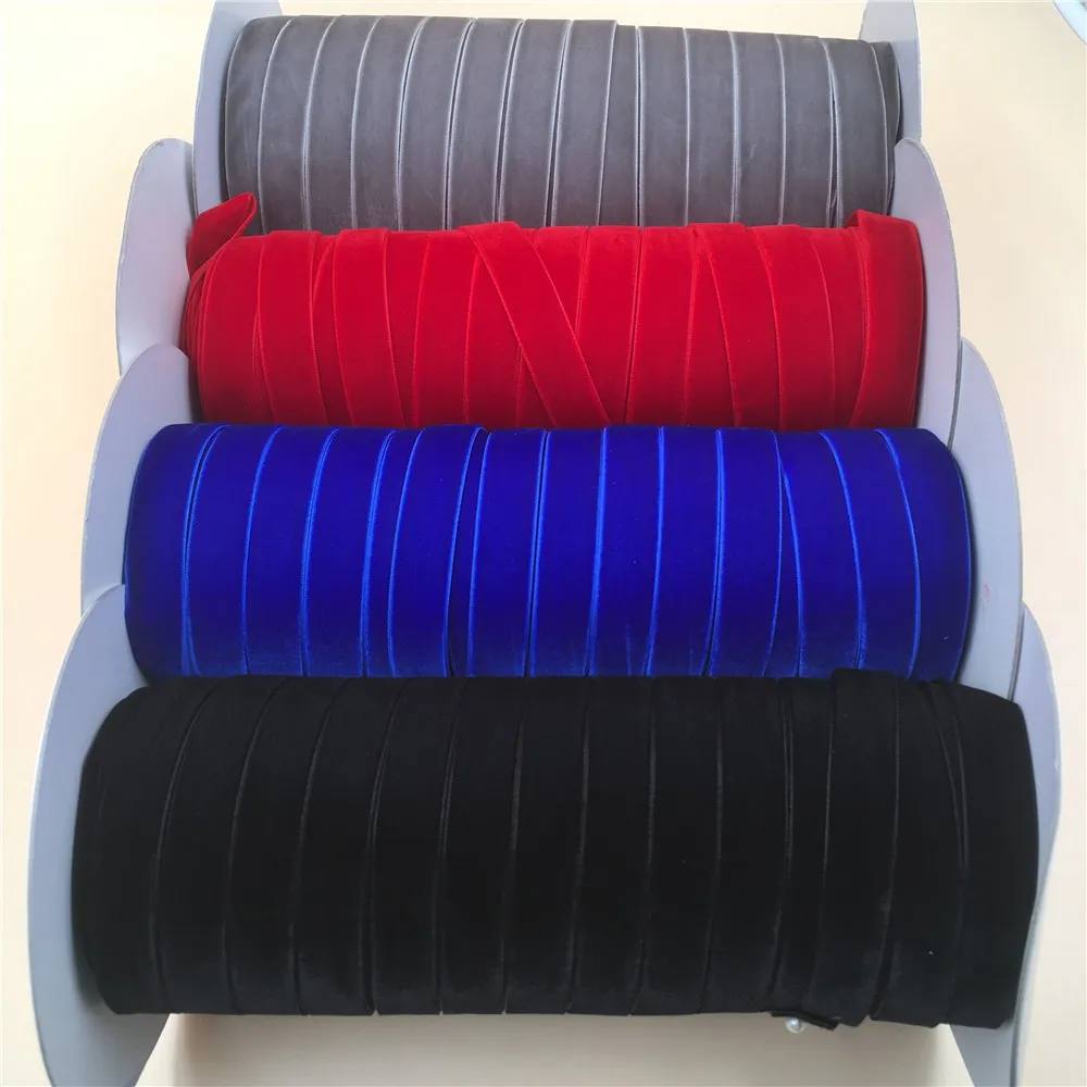 

30colors Choices 25mm X 25yards (none stretch) single face nylon velvet ribbon velour ribbons webbing DIY accessories