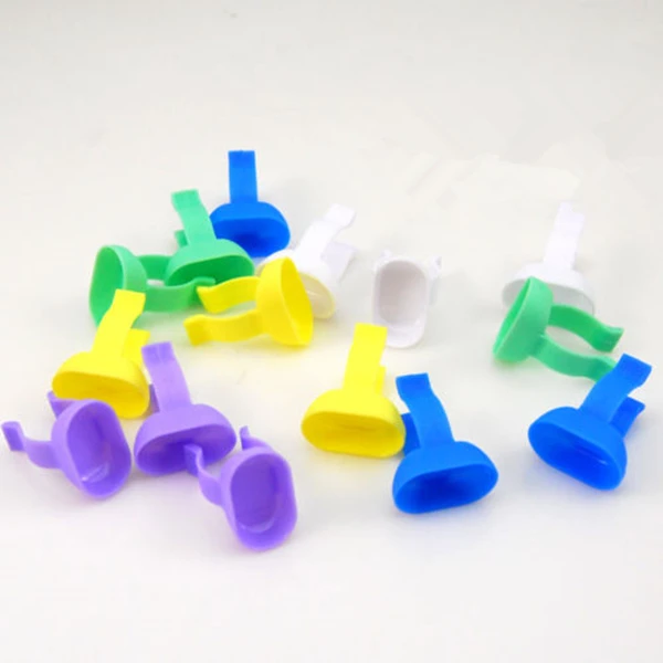 1000pcs/set High Quality New Handy Use Dental Disposable Prophy Ring Mixing Finger Dappen Dish Mixed Color