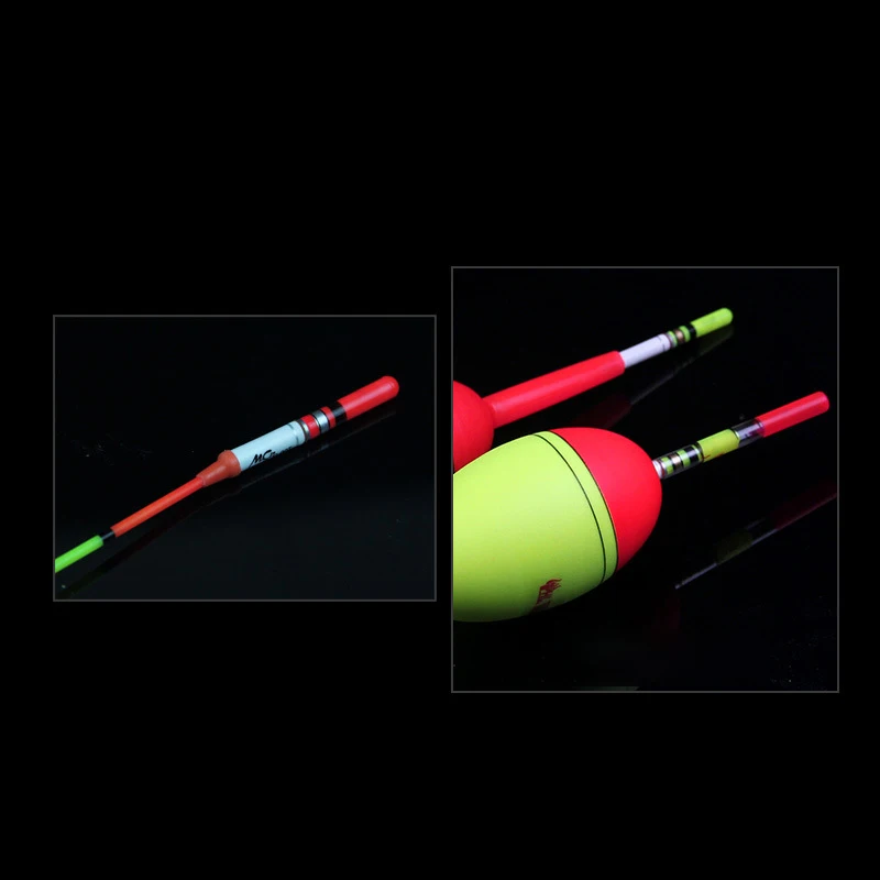 10Pcs Light Sticks Green / Red Work with CR322 CR425 Battery Operated LED Luminous Float Night Fishing Tackle B276