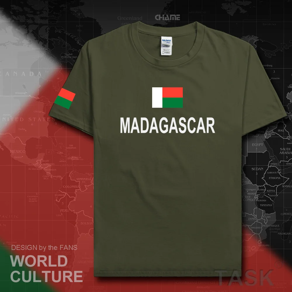 Madagascar men t shirts fashion 2017 jersey nation team 100% cotton t-shirt clothing tees MDG Malagasy Madagasikara Madagascar