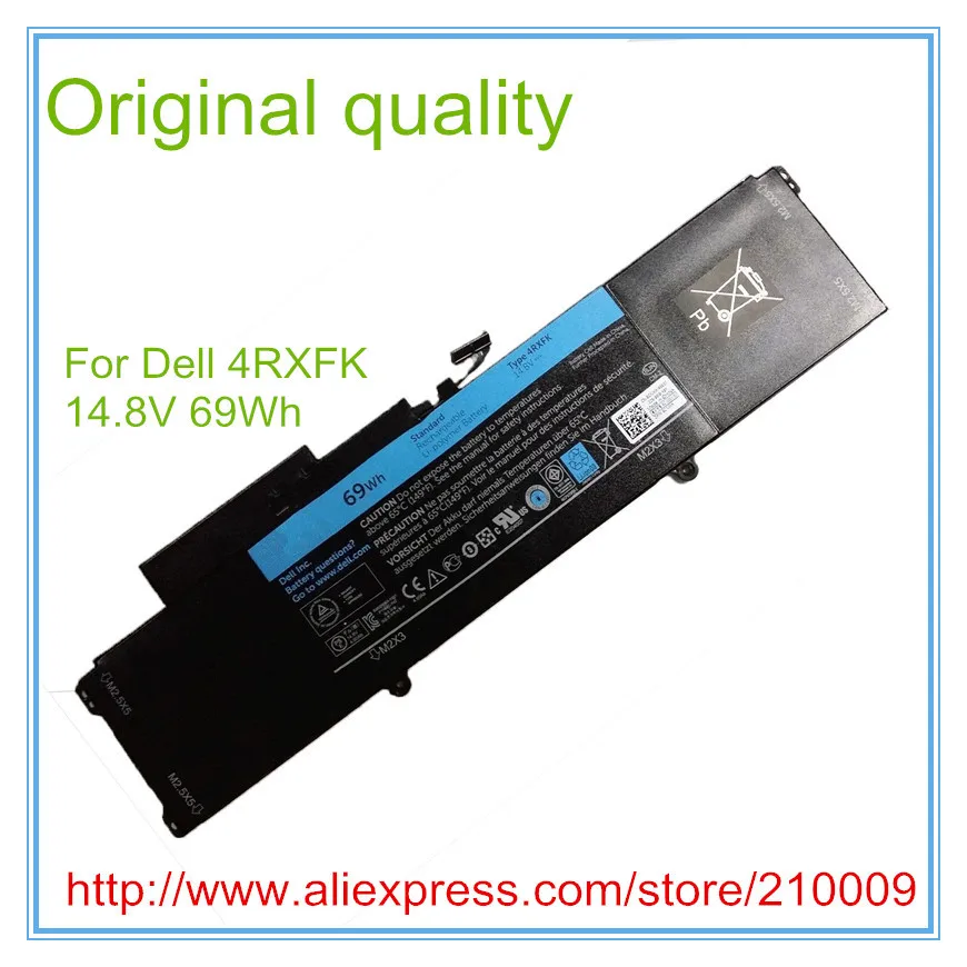 

14.8V 69wh original new 4RXFK battery for XPS 14 XPS 14Z XPS L421X laptop 4RXFK C1JKH bateria Free shipping