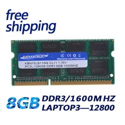 KEMBONA – barrette de Ram DDR3L/DDR3 so-dimm pour ordinateur portable, Module de 8 go, PC3L-12800S/1.35V, 204 broches, garantie à vie, 1600Mzh