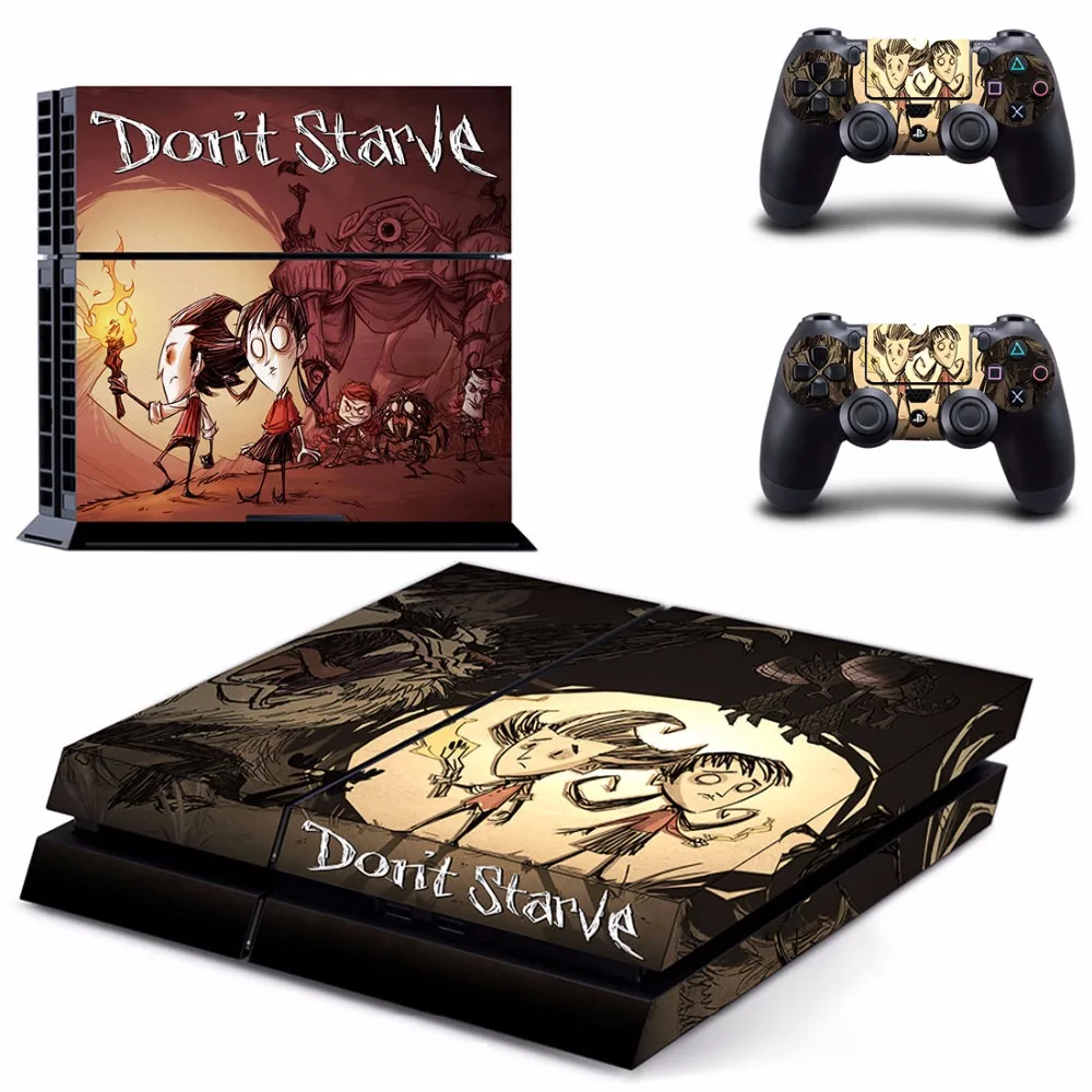 Game Don't Starve PS4 Skin Sticker For Sony PlayStation 4 Console and Controller PS4 Skins Sticker Decal Vinyl