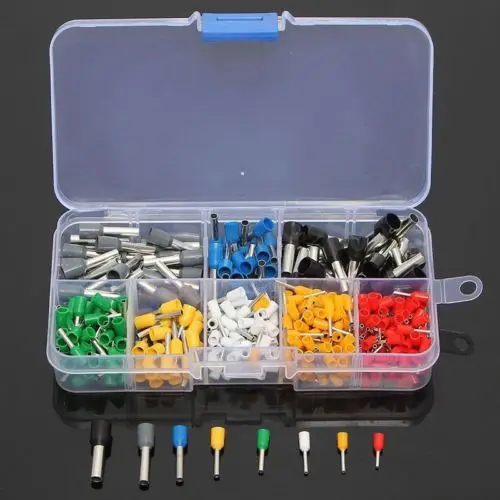 Filo di Rame Crimp Connector Isolato Del Cavo Spille End Terminale Kit 400 PCS