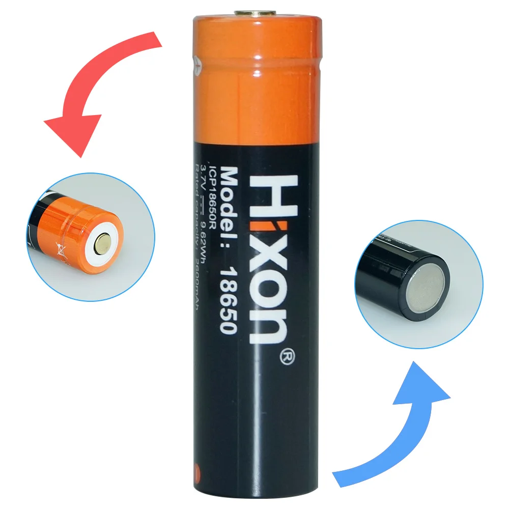 186502600mAh 3.7V ICR Rechargeable Li-Ion Replacement  Protected Battery With PCB Board For Olight ITP LED Flashlights