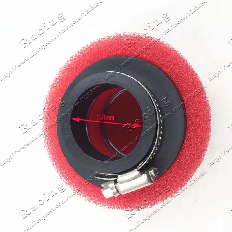 38mm 42mm 48mm 58mm  Straight Foam Air Filter Sponge Cleaner 50cc Moped Scooter CG125 150cc Dirt Bike Motorcycle