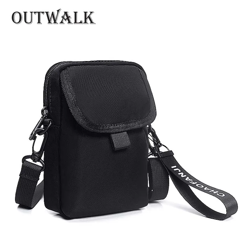 

OUTWALK Hot Fashion Waist Pack Kanye Hip Hop Bags Streetwear Mini Disco Crossbody Soulder Bag Men's Belt Phone Pouch Chest Pack