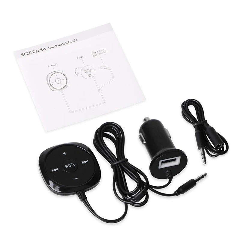 Kit receptor automotivo vorlo aux, bluetooth, 3.5mm, sem fio, adaptador para alto-falante automotivo com microfone, receptor de música estéreo