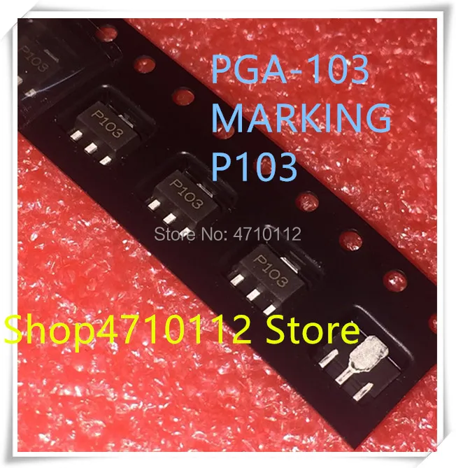 NEW 10PCS/LOT  PGA-103 + PGA-103 PGA103 MARKONG P103 SOT-89 IC