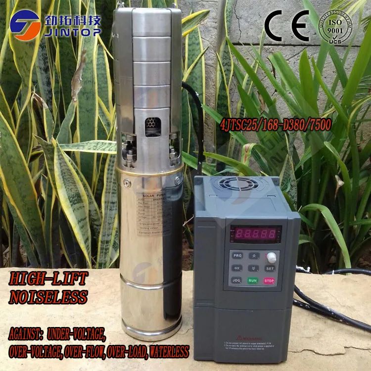 

(MODEL 4JTSC25/168-D380/7500)JINTOP SOLAR PUMP submersible pump irrigation solar well water pump permanent magnet synchronous