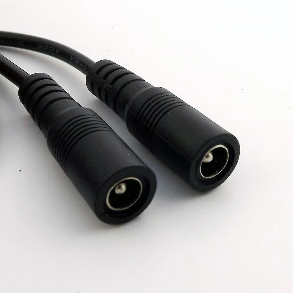1 pc กล้องวงจรปิด DC Power 5.5x2.1mm หญิงหญิงแจ็คอะแดปเตอร์สาย 2ft 18AWG