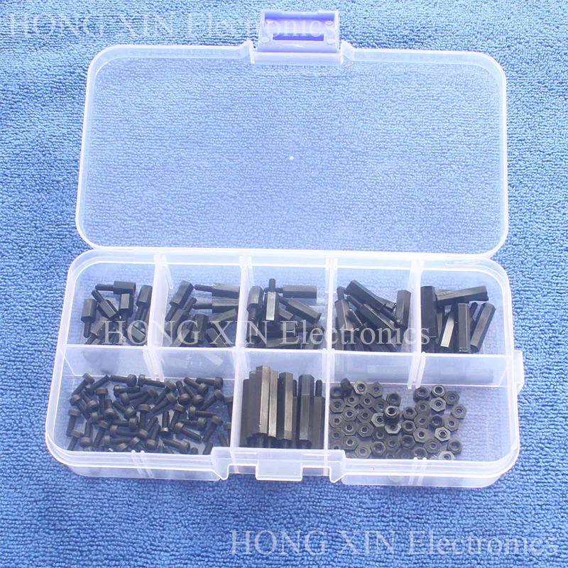 

М2 нейлоновые разделители/винты/гайки, набор, черный