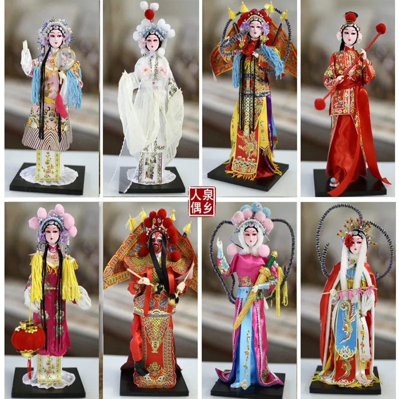 Beijing Silk Personage Doll Beijing Opera Doll Chinese Wind Home Ornament Human Doll Model Limited collection doll Best Gift