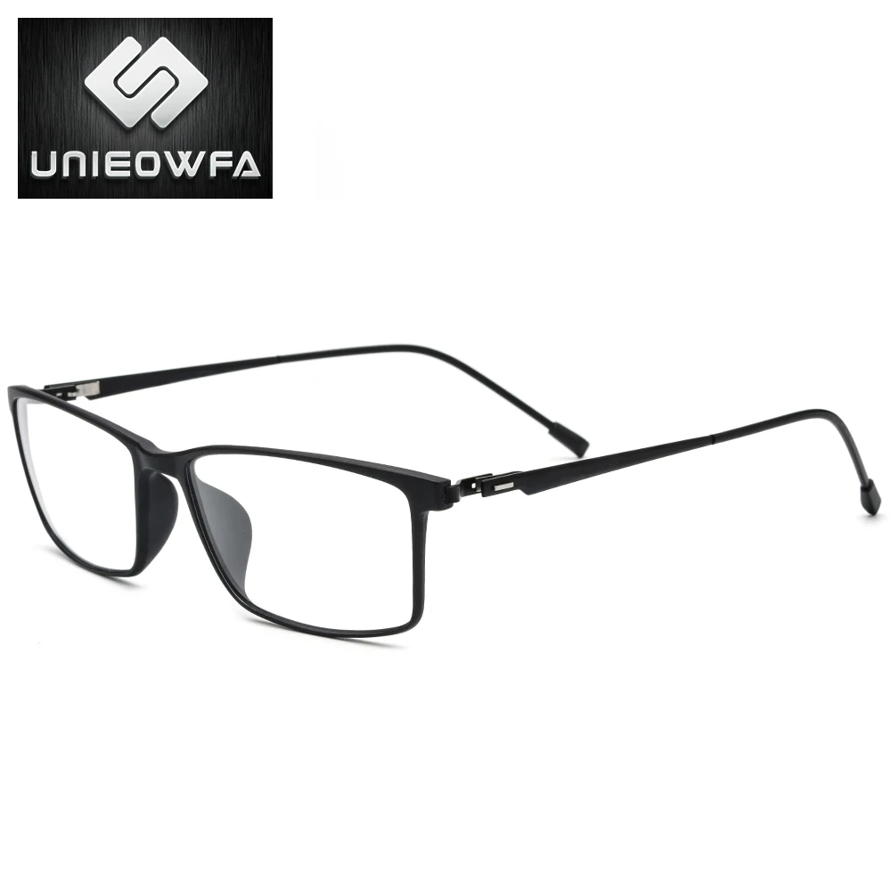 UNIEOWFA Optical Prescription Glasses Men Korean Hyperopia Myopia Glasses TR90 Anti Blue Light Photochromic Glasses Progressive