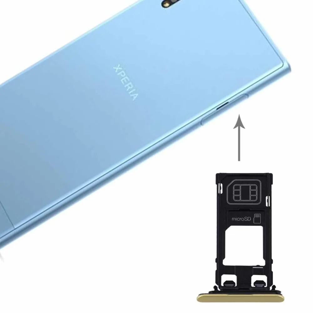 iPartsBuy New SIM & Micro SD Card Tray for Sony Xperia XZs (Single SIM Version)