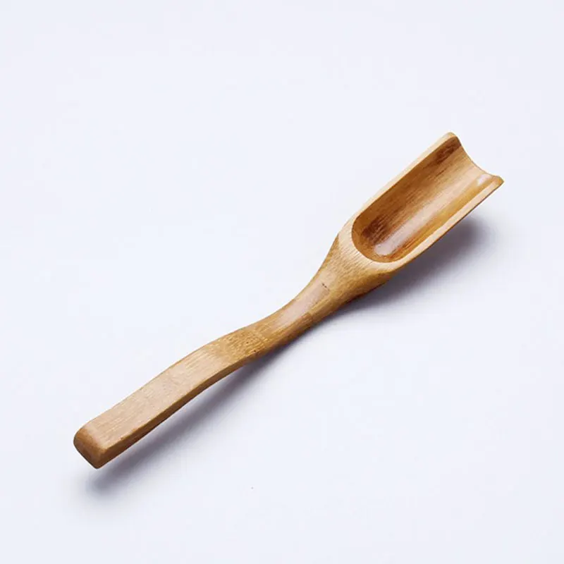 50pcs/lot Retro Style Teaspoon Tea Scoops Natural Bamboo Tea shovel Delicate Spoon for Tea Honey Sauce Tea Accessories L 18cm