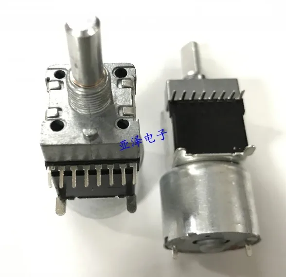 [VK]  motor potentiometer double B100K*2 B100KX2 B100K 100KB-4 handle 20MM amplifier motor drive switch 8pin