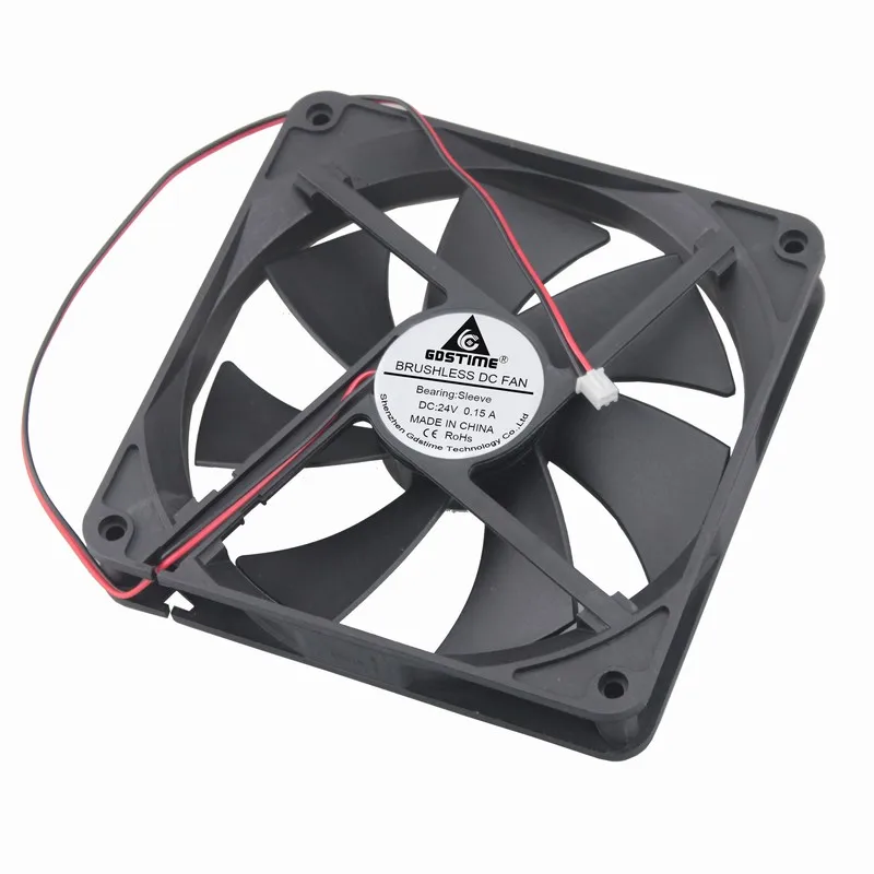 

20 Pcs Gdstime 14cm 140mm x 25mm 24-Volt Exhaust DC Cooling Fan 24V 140*140*25mm 14025s Computer Radiator 2Pin