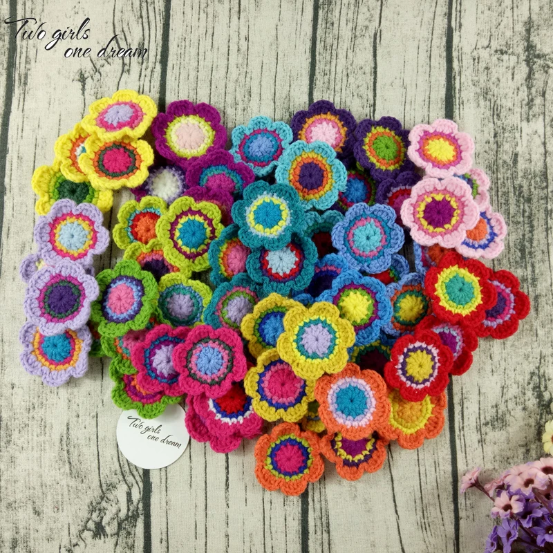 Original 6.5cm Trade Hand Crochet Doilies Pad Handmade Cup Mat Photo Props Placemat Decorative Mat DIY Clothes Accessory