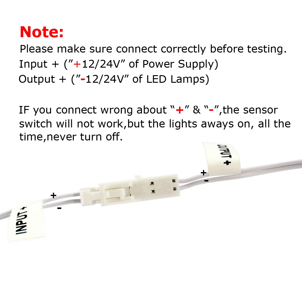 Interruptor con Sensor de movimiento, dispositivo con luz infrarroja PIR, encendido y apagado automático, 12V y 24V