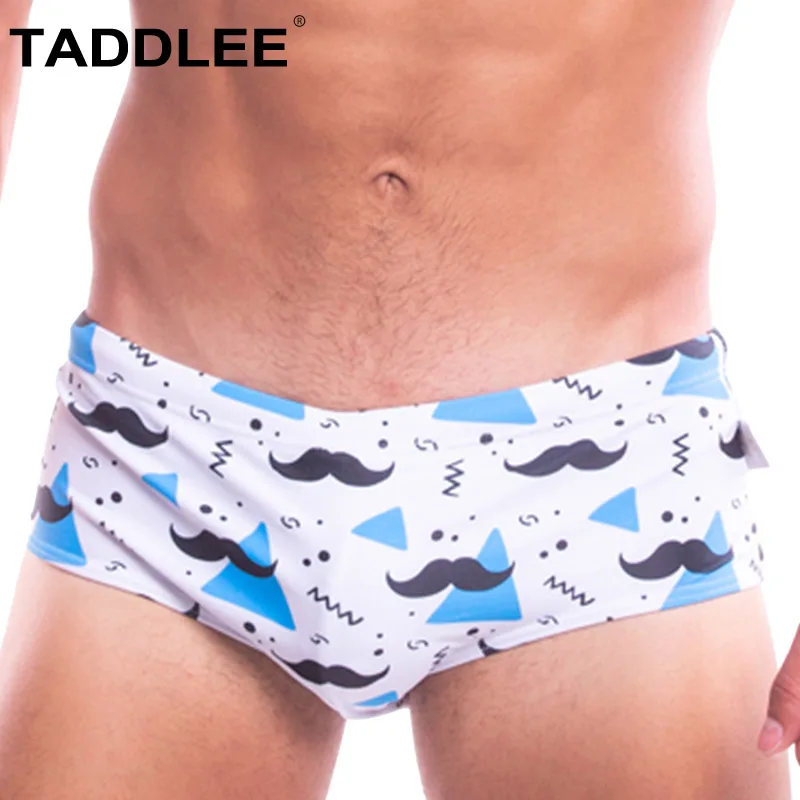 Taddlee Brand Sexy Swimsuits Men Swimwear Swimming Boxer Briefs Bikini 3D Print Low Rise Boardshorts Surfing Trunks Shorts Gay