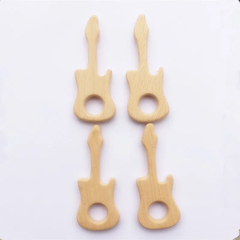 

Chenkai 10pcs Piano Wooden Teether Ring Nature Baby Rattle Grasping Toy DIY Organic Eco-friendly Wood Teething Accessories