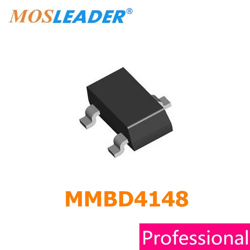 

Mosleader 3000 шт. SOT23 MMBD4148 KA2 MMBD4148A 5H MMBD4148CA D6 MMBD4148CC D5 MMBD4148SE D4 100V 2A высокое качество