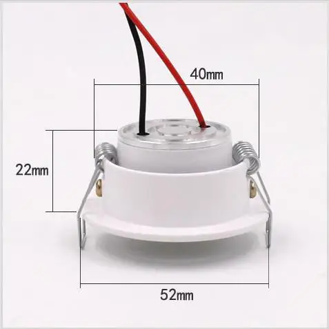 CE ROSH Round Small Mini Recessed Ceiling 3W Led COB Downlights For Cabinet
