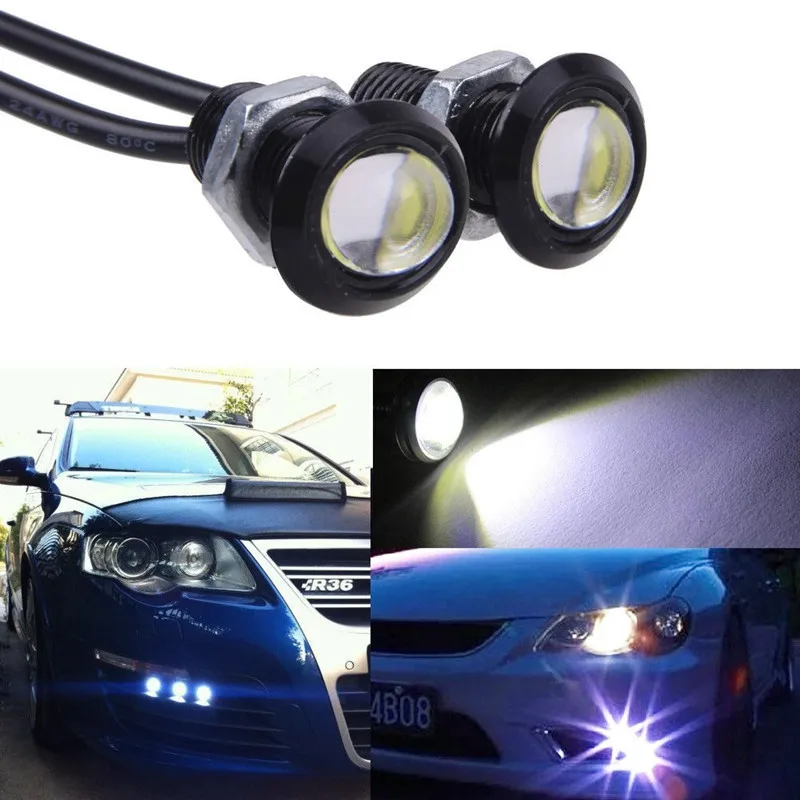 10X High Bright Eagle Eye Lights Universal DRL 18MM LED Daytime Running Light IP68 Waterproof Daytime Lamp