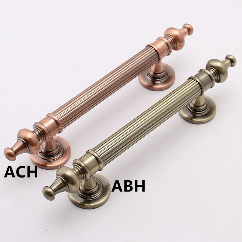 

255mm europen vintage style unfold install wooden door handle bronze ktv home wooden door pull red bronze big gate door handles