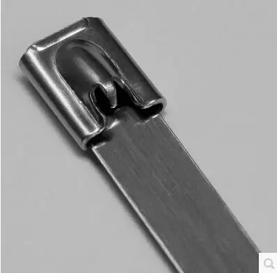 10PCS 4.6X200มม.4.6*200 304ss เรือ Marine ซิปสายคล้องคอ Ball Lock Self-Locking สายสแตนเลส304 Tie