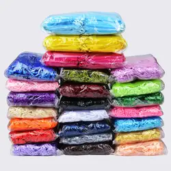 500pcs/lot Wholesale Organza Bags 7x9 9x12 10x15 13x18cm Drawable Wedding Packaging Gift Bag Party Jewelry Bags Pouches