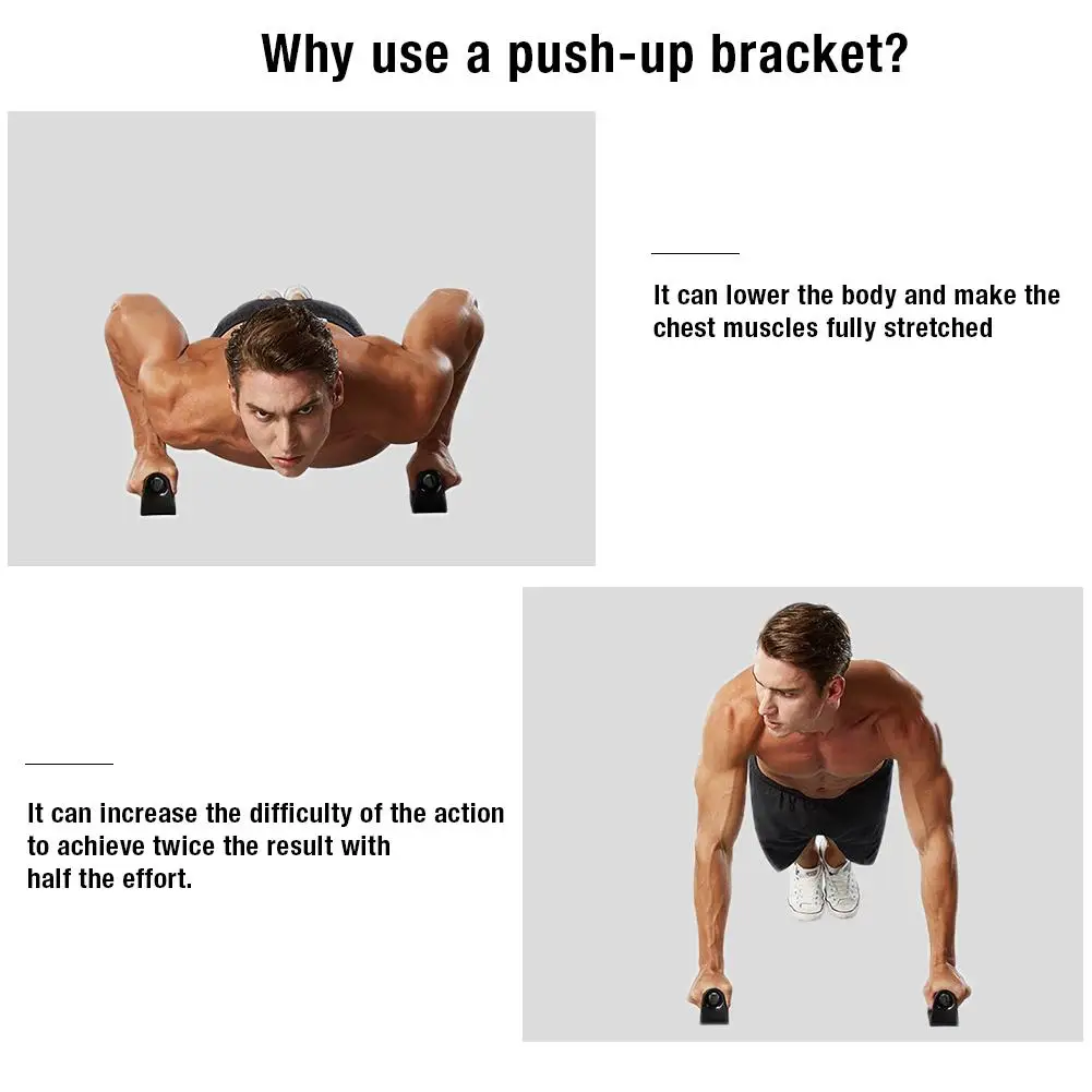 Portable Pushup Stands Fitness Workout Pushup Handle Stands For Floor Pushup Training Program Push Up Bar Push-up Bracket